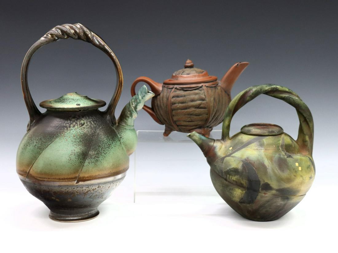 3 Art Pottery Teapots (1 of 1)