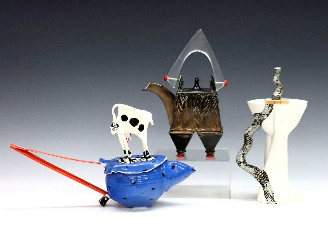 3 Art Pottery Teapots (1 of 2)