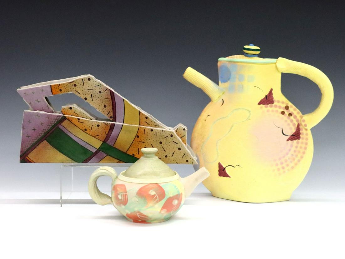 3 Art Pottery Teapots (1 of 2)