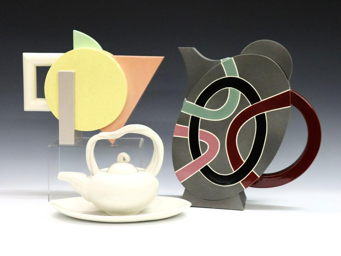 3 Art Pottery Teapots (1 of 2)