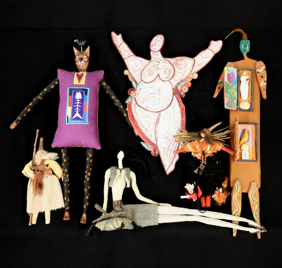 6 Contemporary Folk Art dolls (1 of 7)
