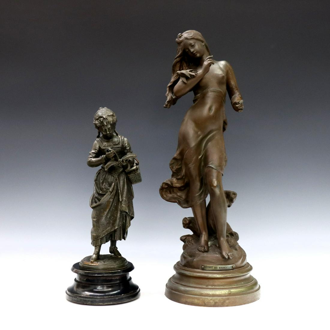 2 French Spelter Figures (1 of 2)