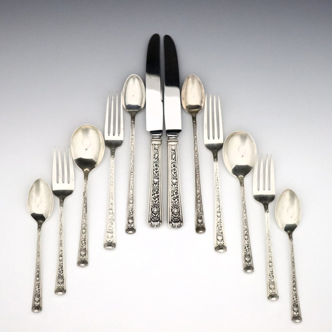 Watson Windsor Rose Sterling Flatware (1 of 2)
