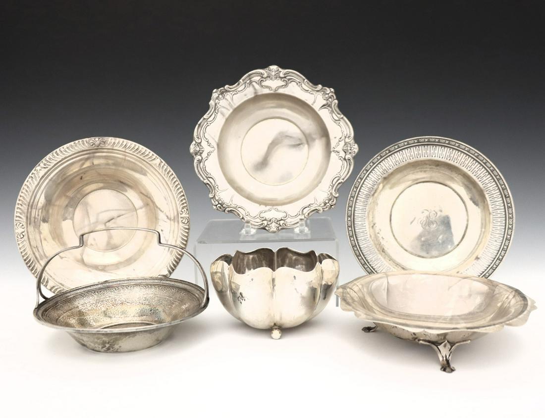 6 American & Mexican Sterling Bowls (1 of 1)