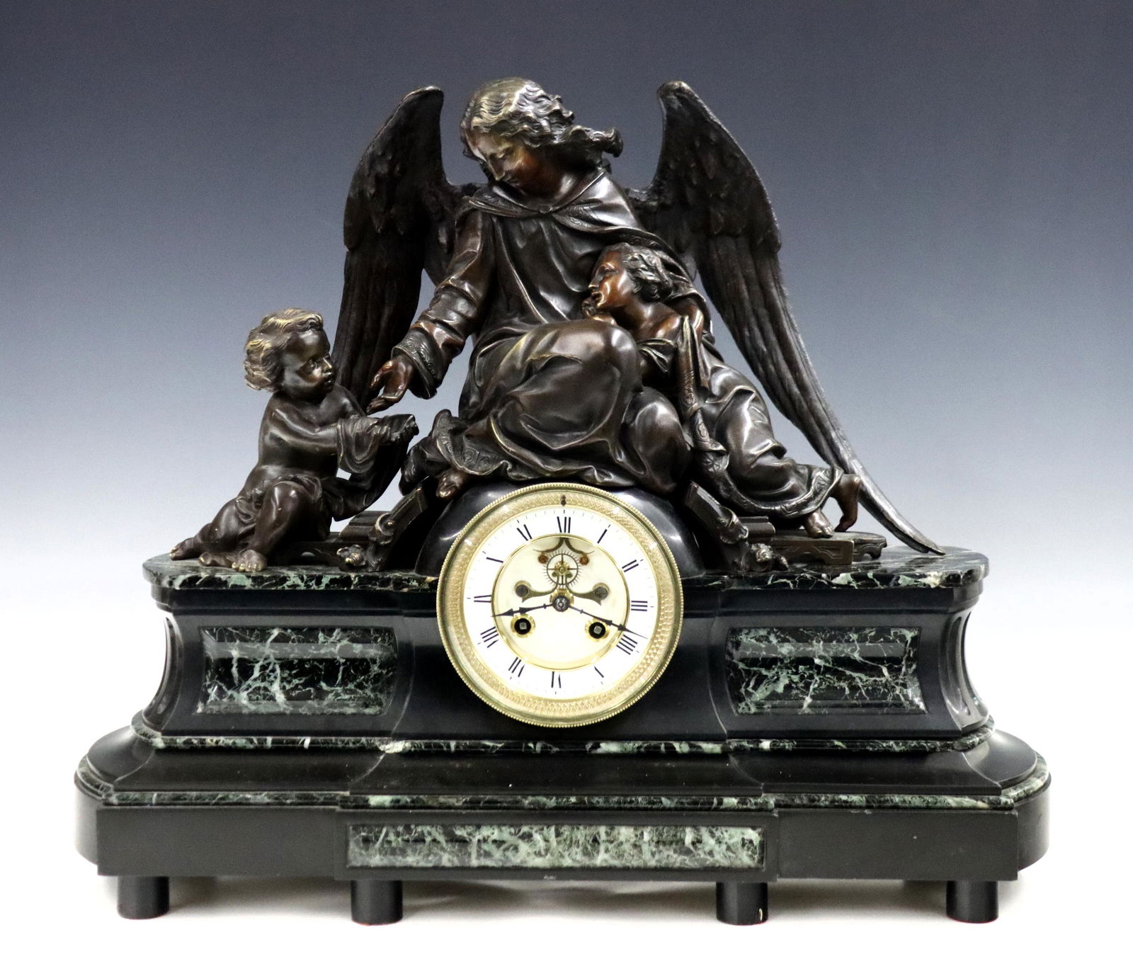 French Bronze Mantel Clock (1 of 5)