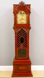 4-Train/15 Bell Gothic Revival Period Hall Clock