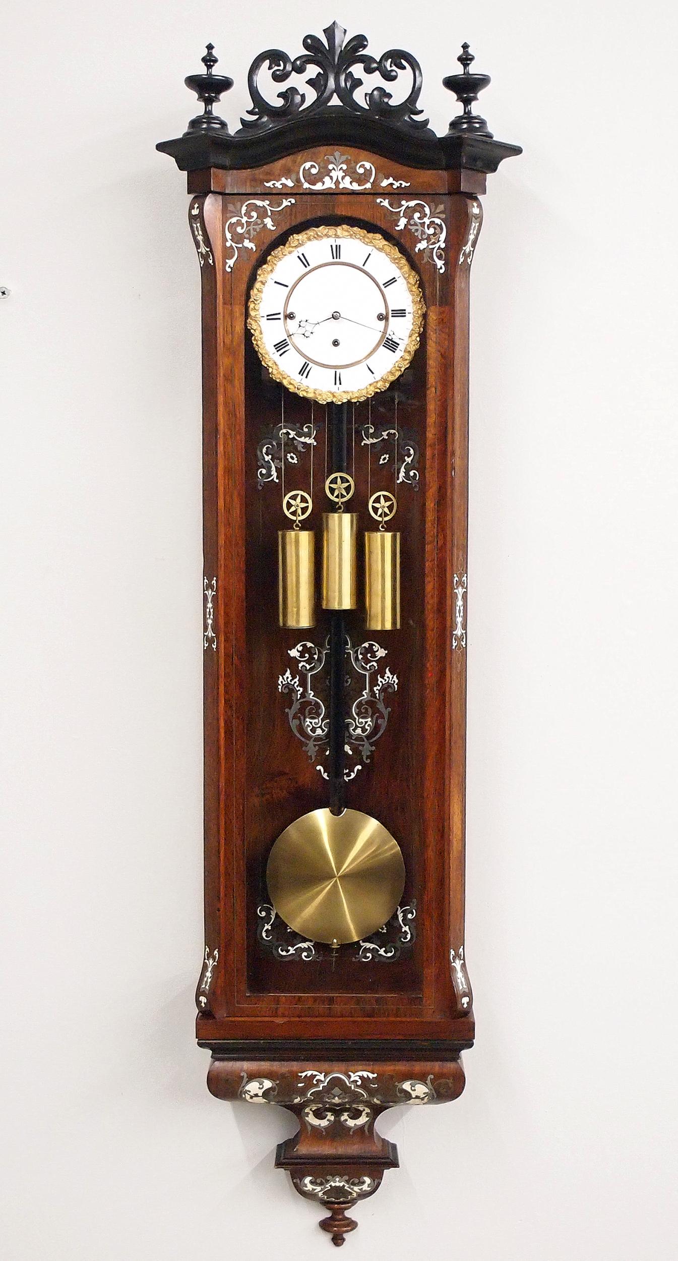 Inlaid 3 Weight Vienna Regulator (1 of 5)
