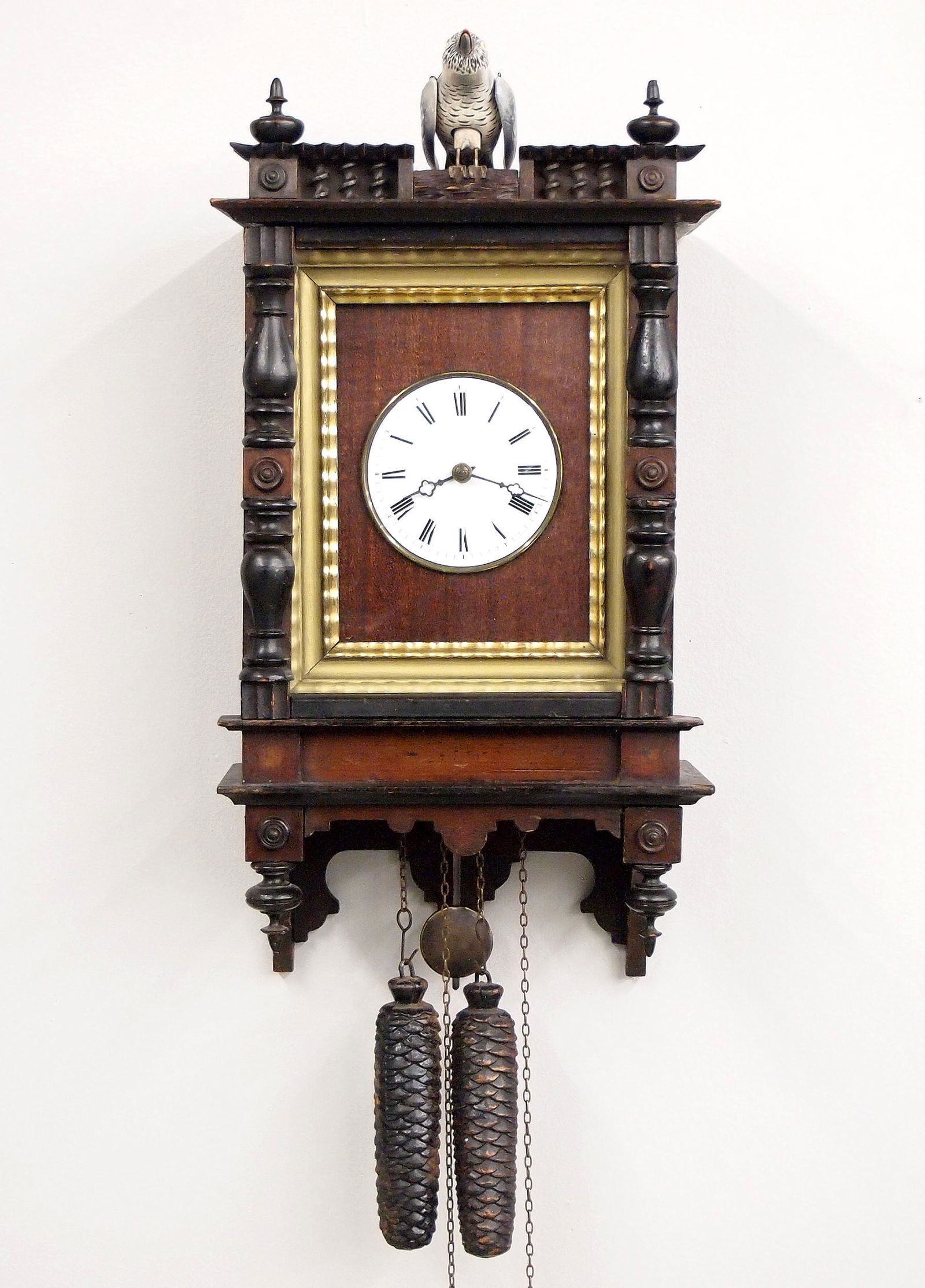 Cuckoo Clock With Exposed Songbird (1 of 4)