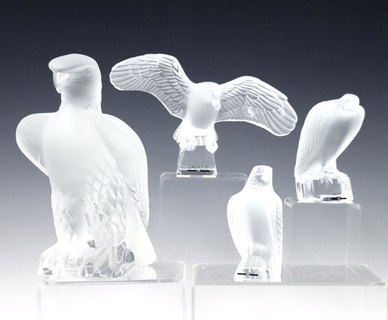 4 Lalique Eagle Figures (1 of 5)