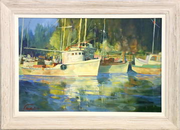 Ralph Love Harbor Scene