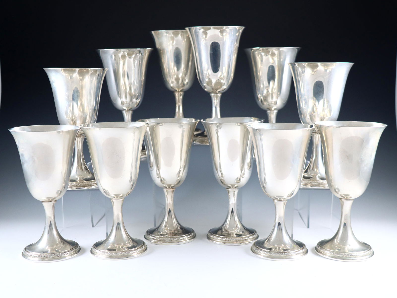 12 International Prelude Sterling Goblets (1 of 1)