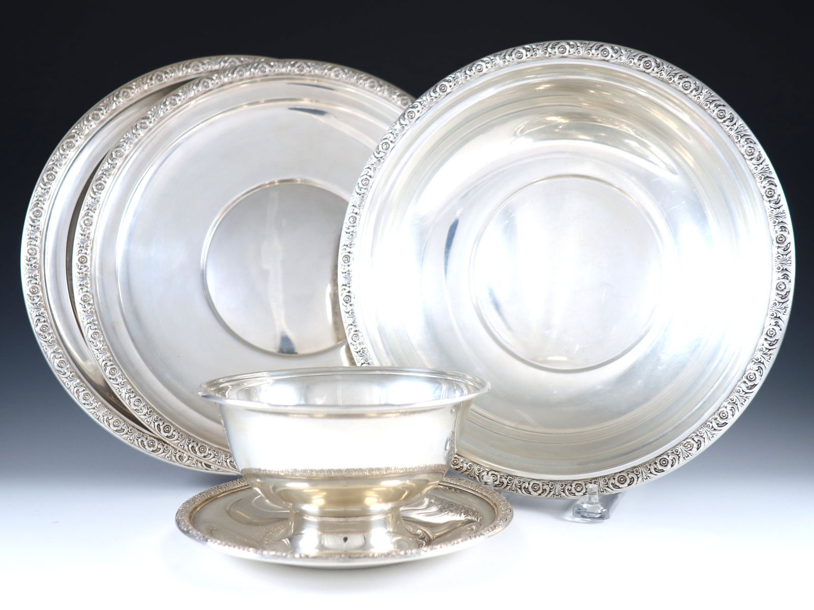4 pc International Prelude Sterling Tableware (1 of 1)