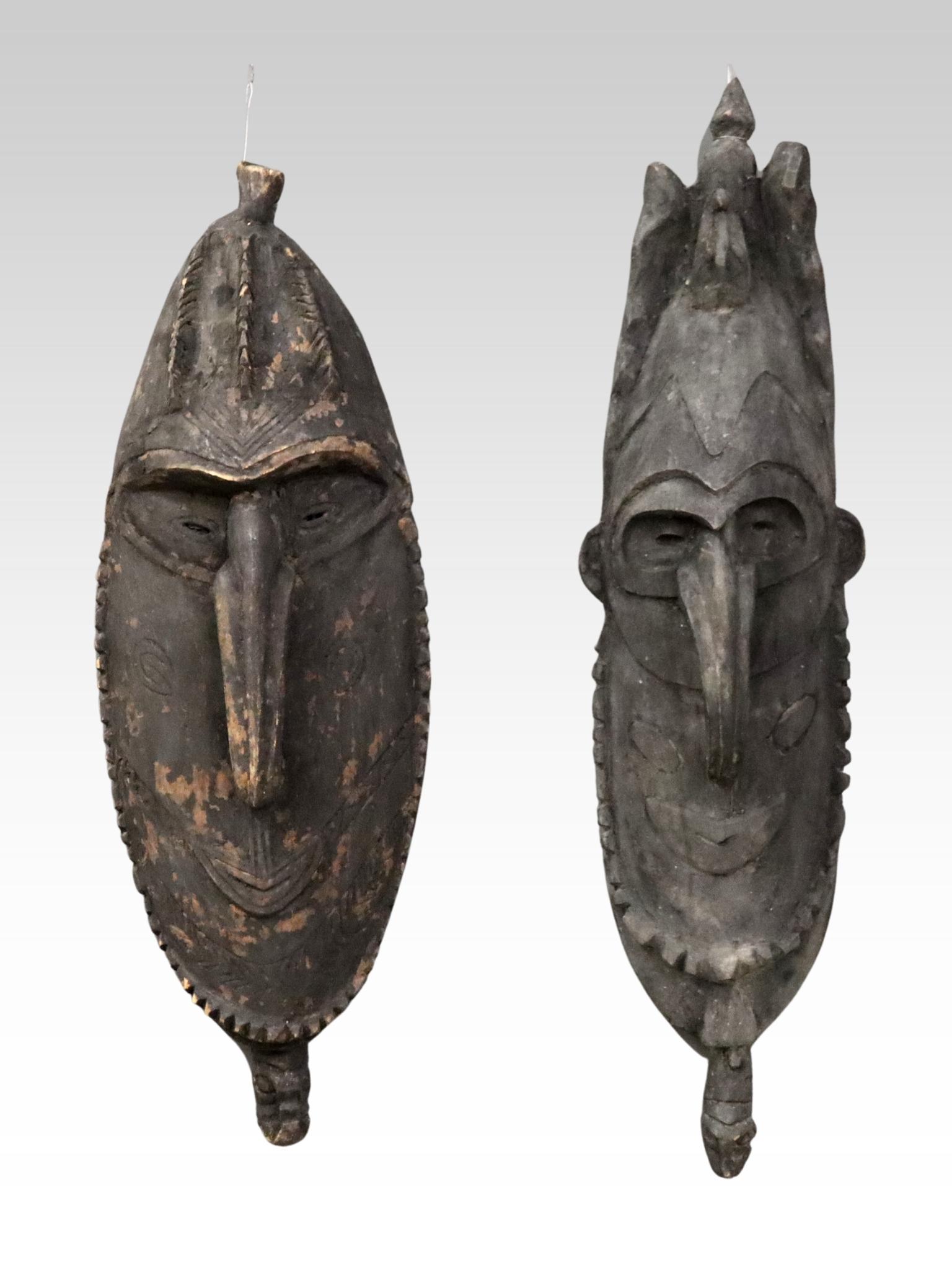 2 Bosman PNG Ceremonial Masks (1 of 2)