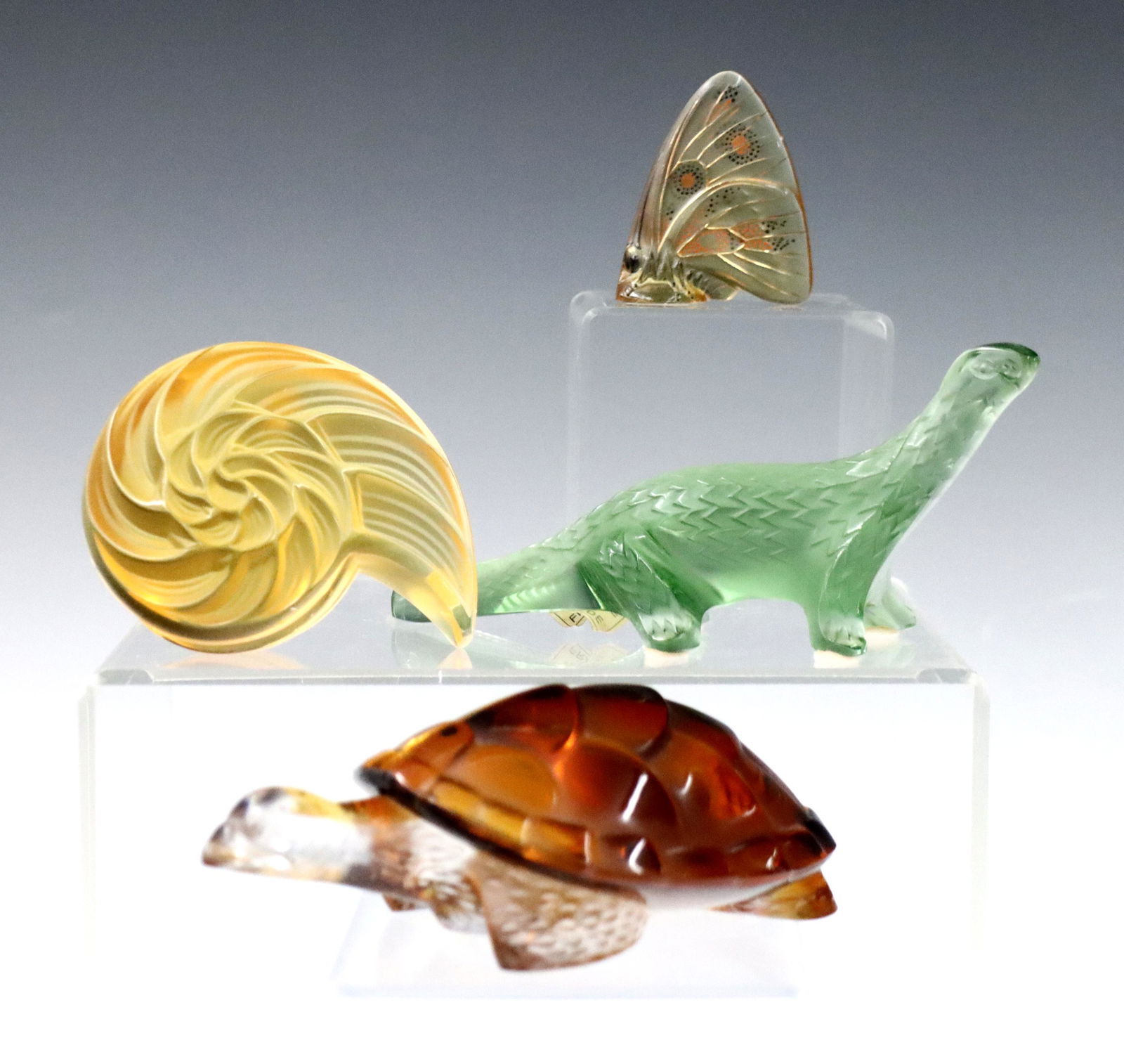 4 Lalique Crystal Sculptures (1 of 2)