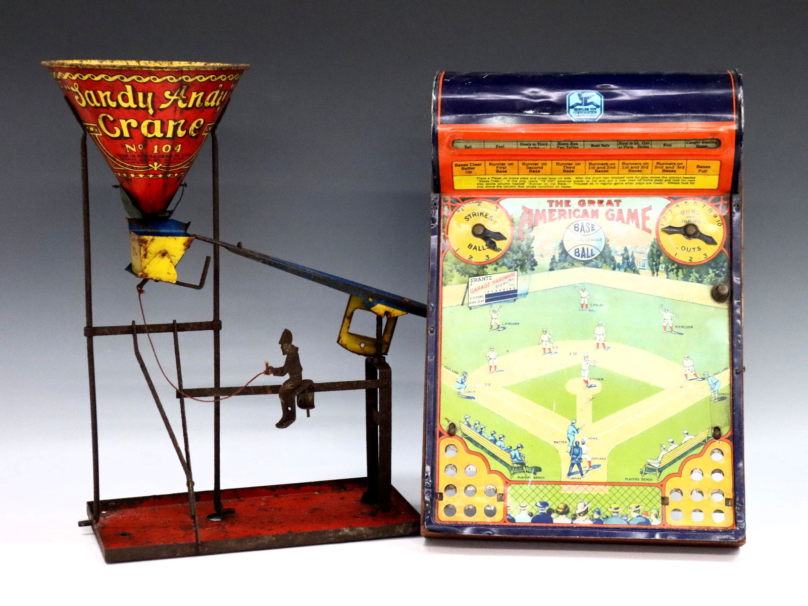 2 Lithographed Tin Children's Toys (1 of 1)