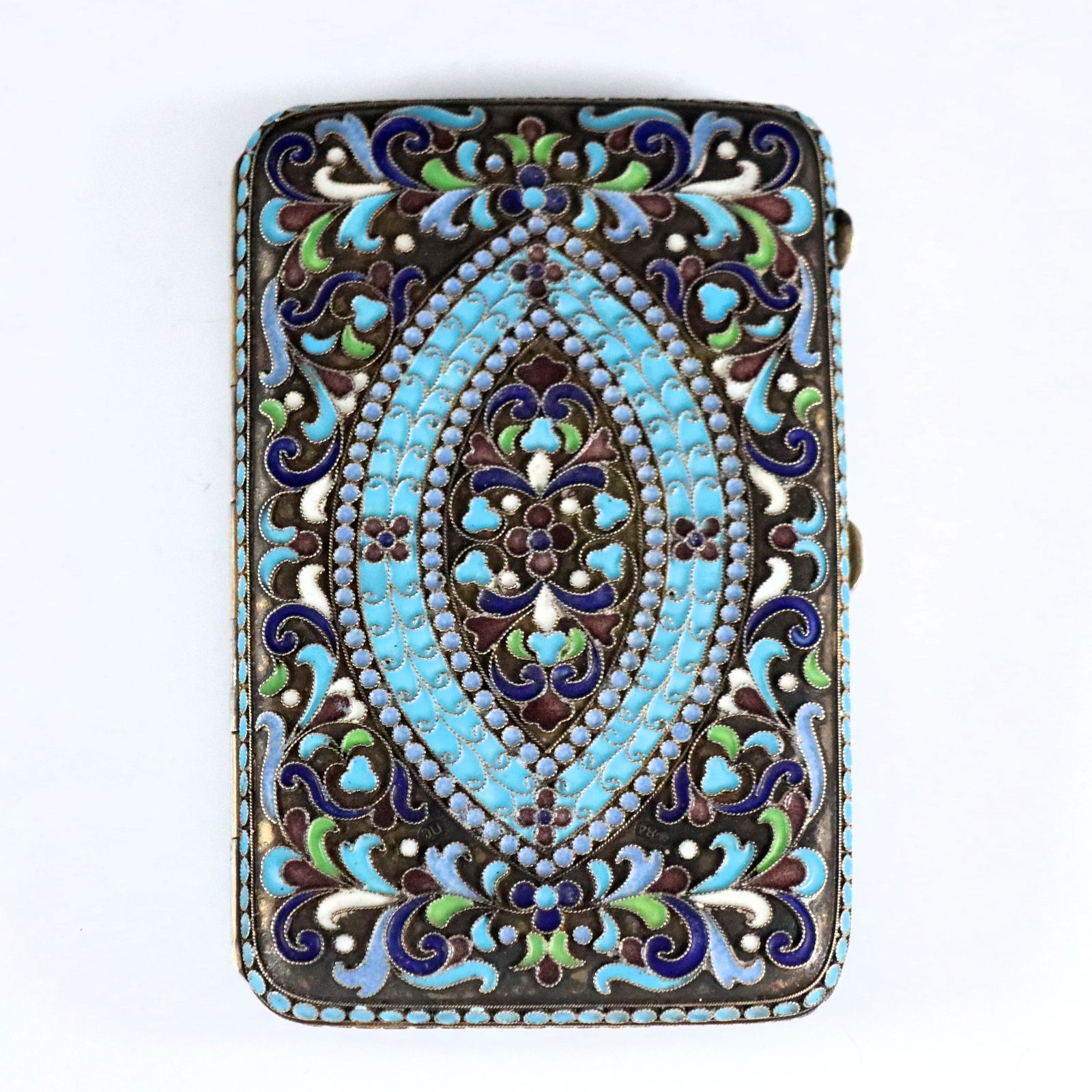 Russian Enameled Silver Cigarette Case (1 of 4)