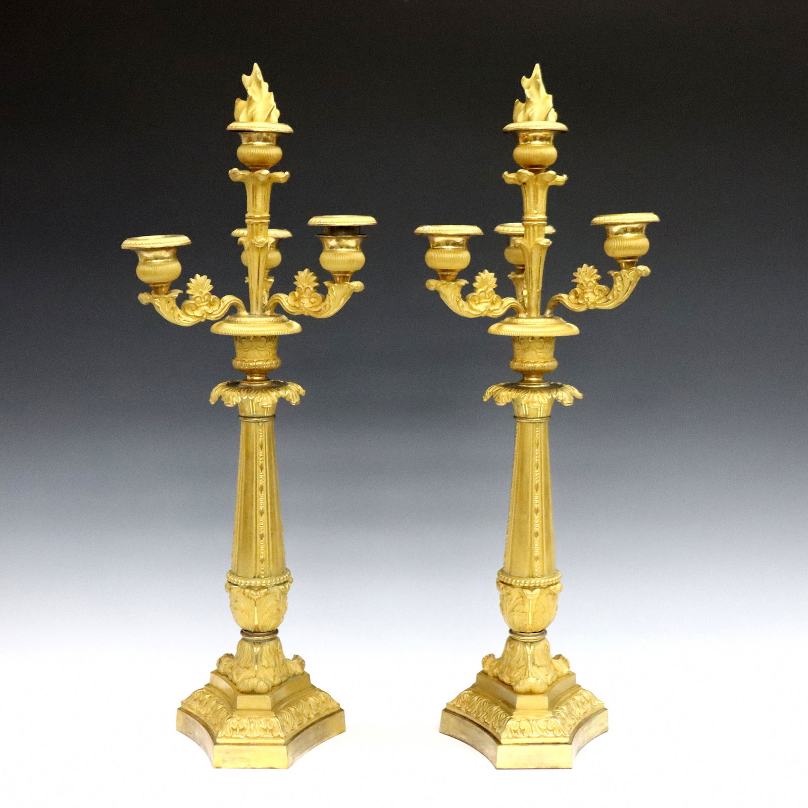 Pr French Bronze Candelabra (1 of 2)