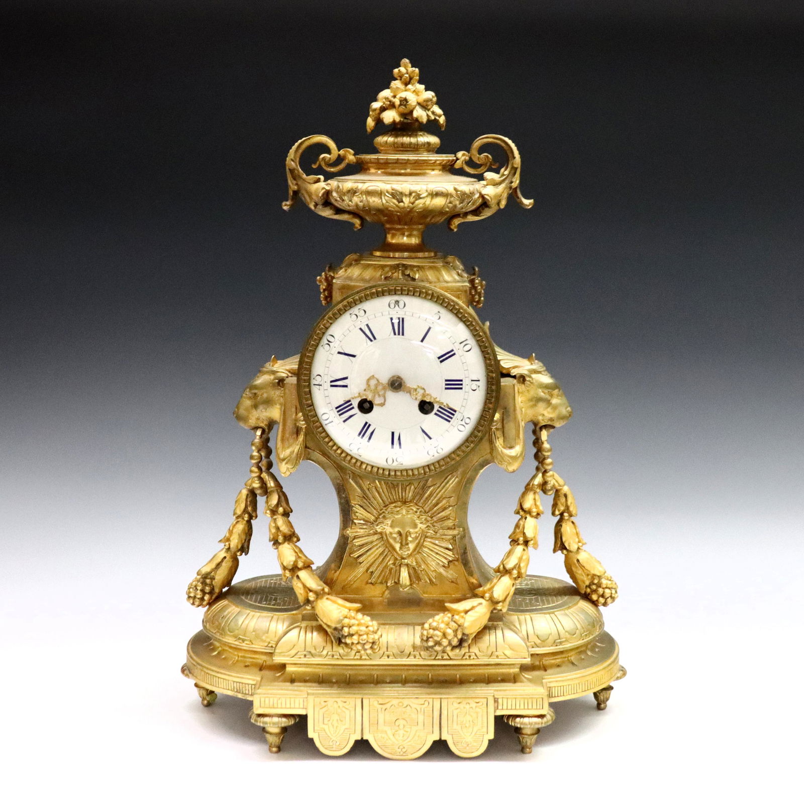 French Bronze Mantel Clock (1 of 5)