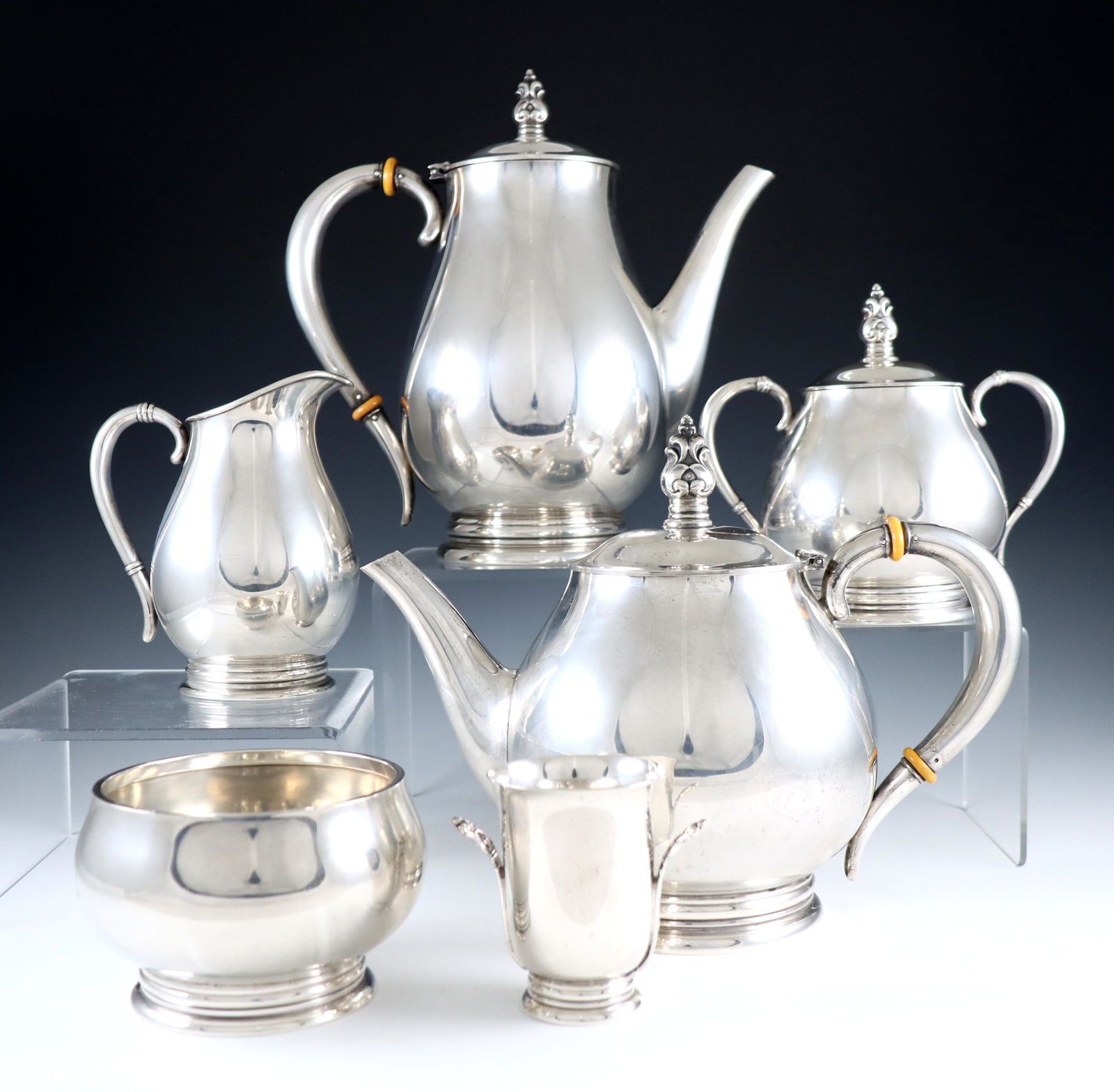 International Royal Danish Sterling Tea Set (1 of 3)