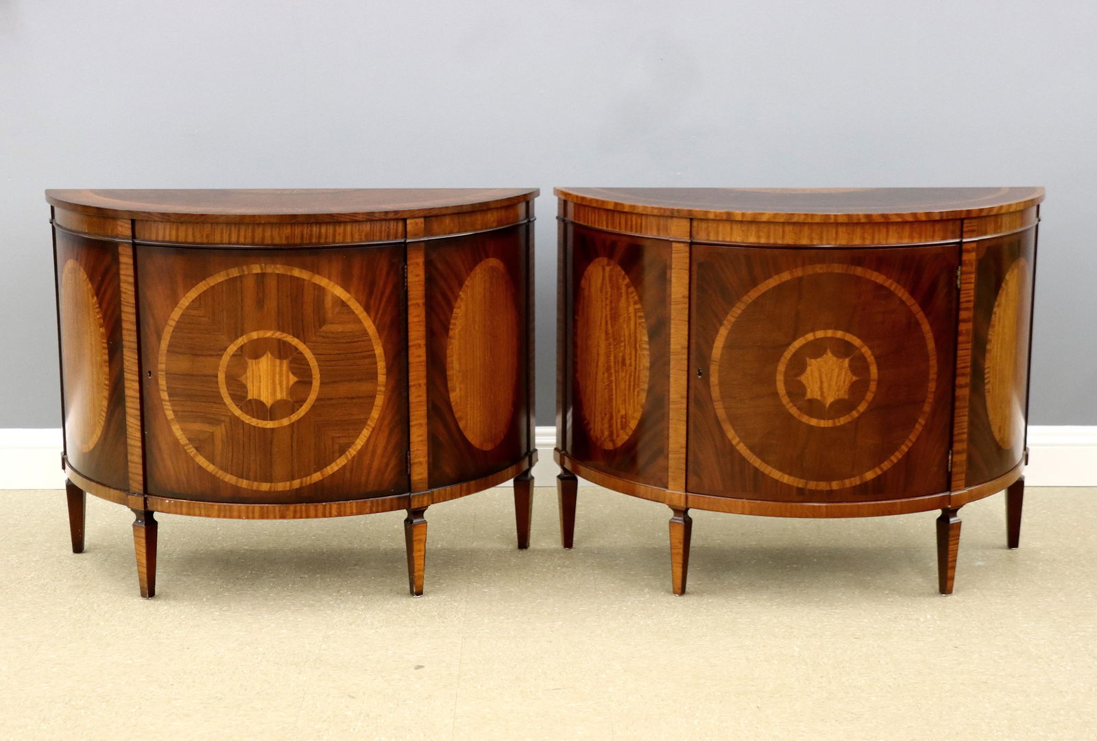 Pr Baker Demilune Commodes (1 of 7)
