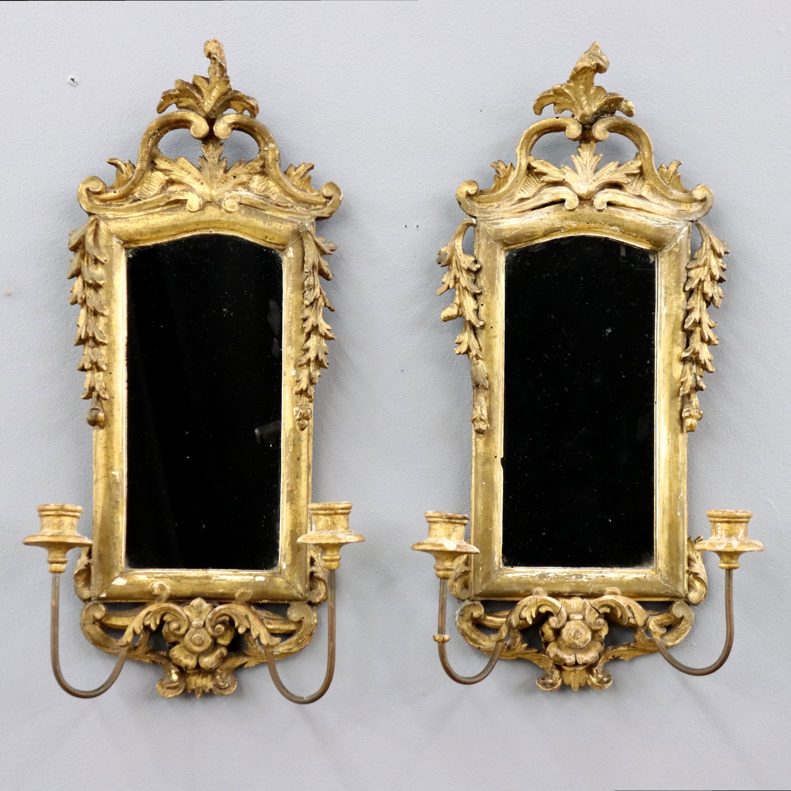 Pr Italian Mirrored Sconces (1 of 1)
