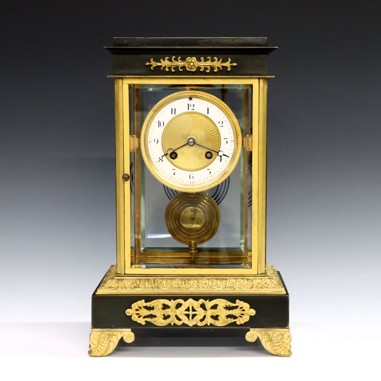 French Empire Gilt Bronze Mantel Clock (1 of 4)