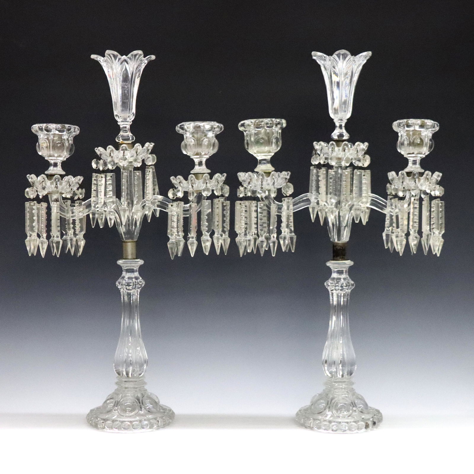 Pr Baccarat Style Candelabra (1 of 2)
