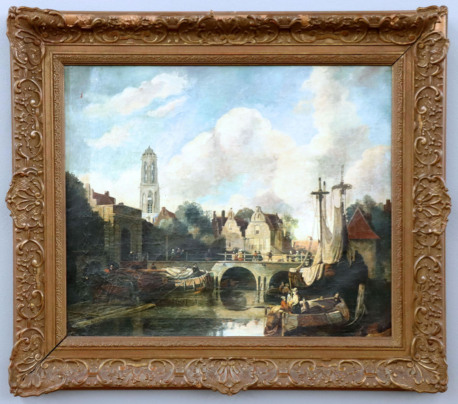 Canal Scene Attrib. A.J. Madlener (1 of 6)