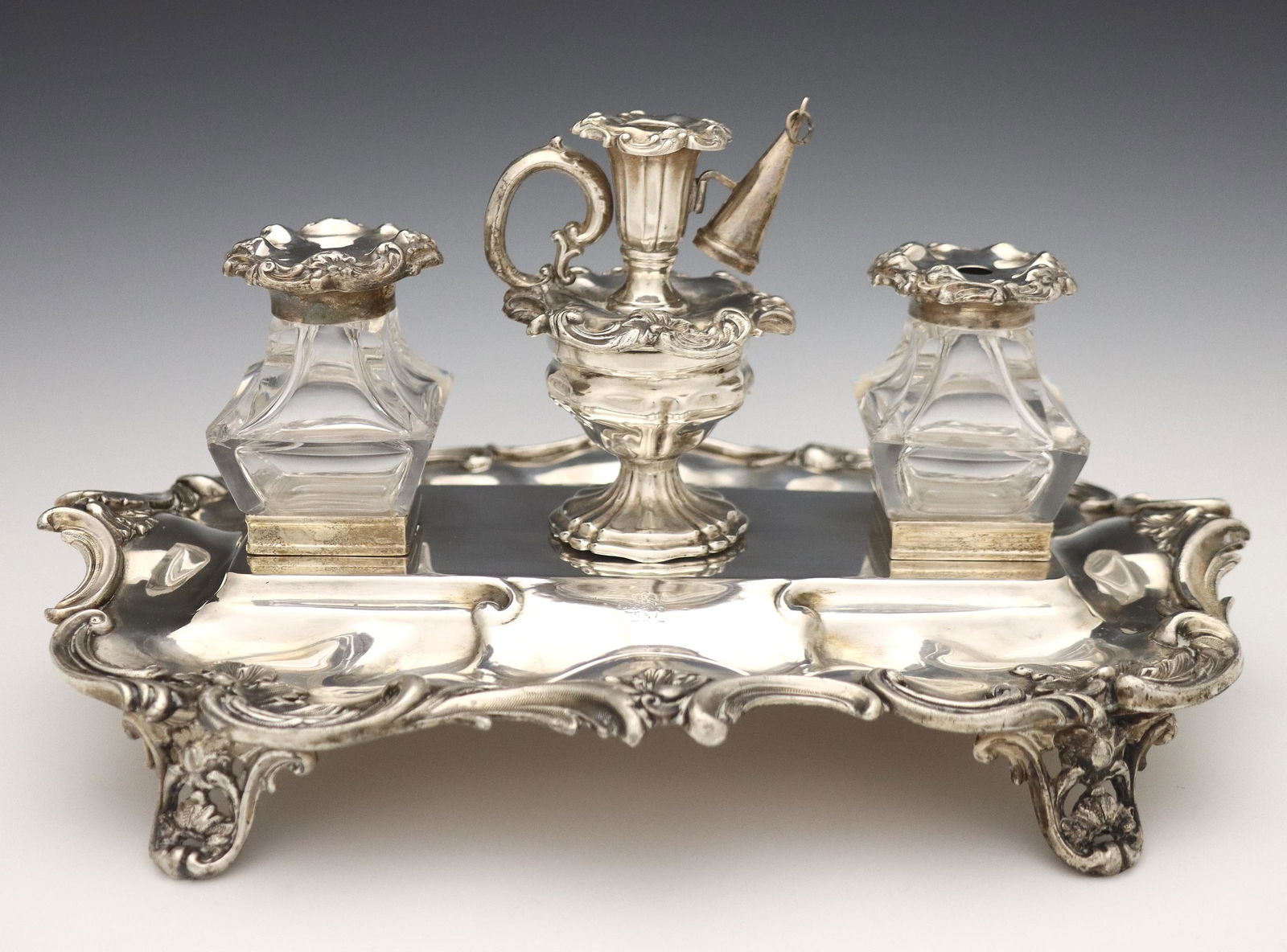 British Silverplate Inkstand (1 of 5)