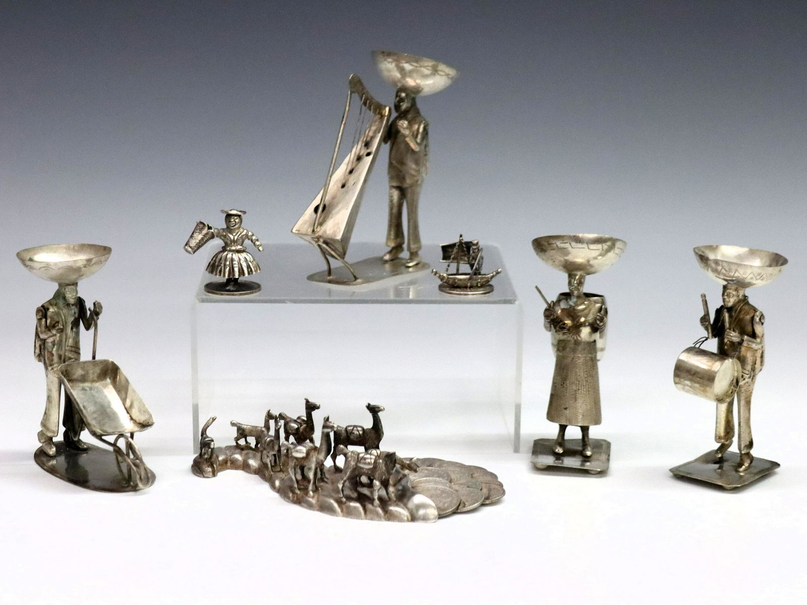 7 Latin American Silver Figures (1 of 2)