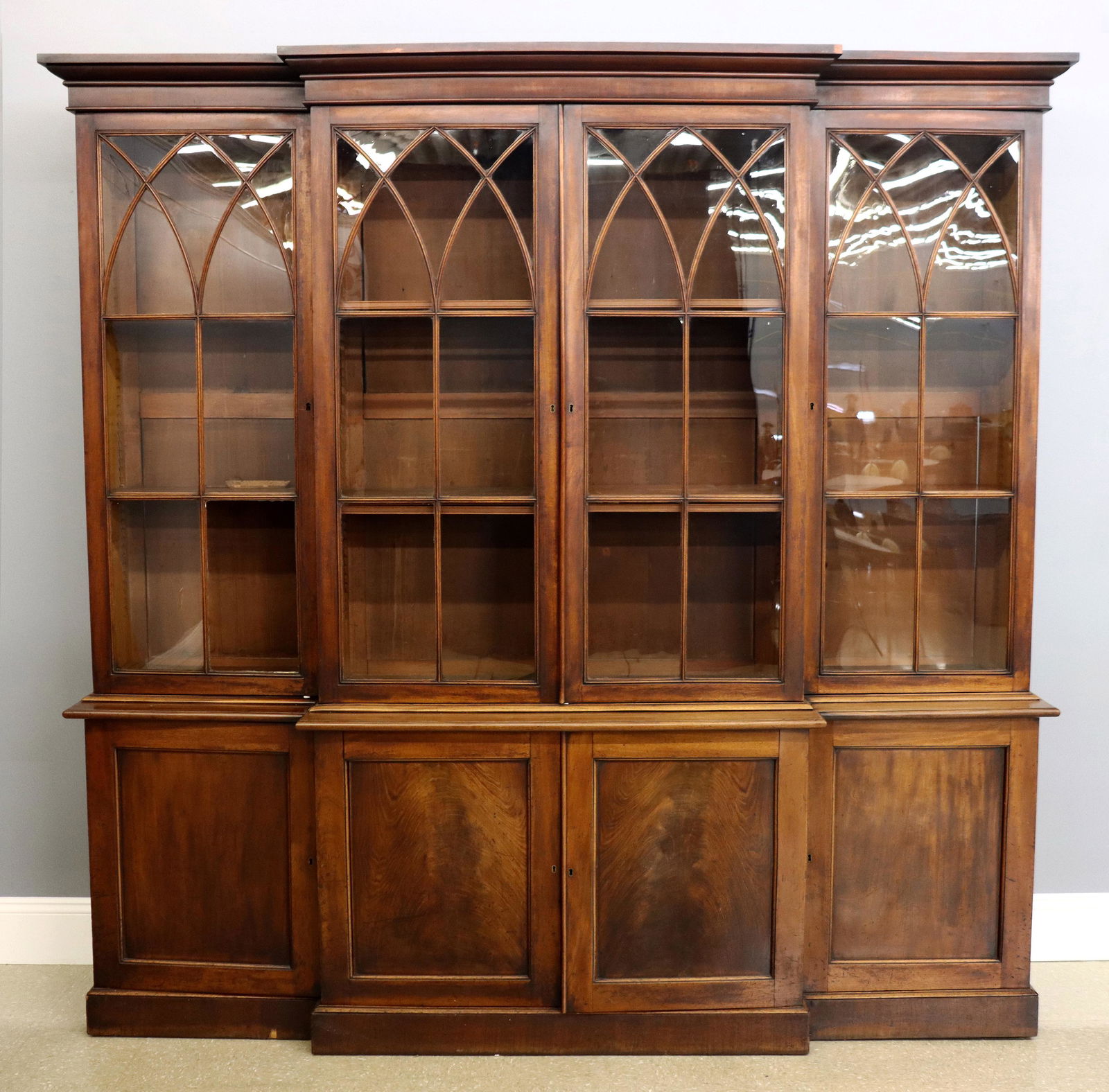 George III Breakfront Bookcase (1 of 9)