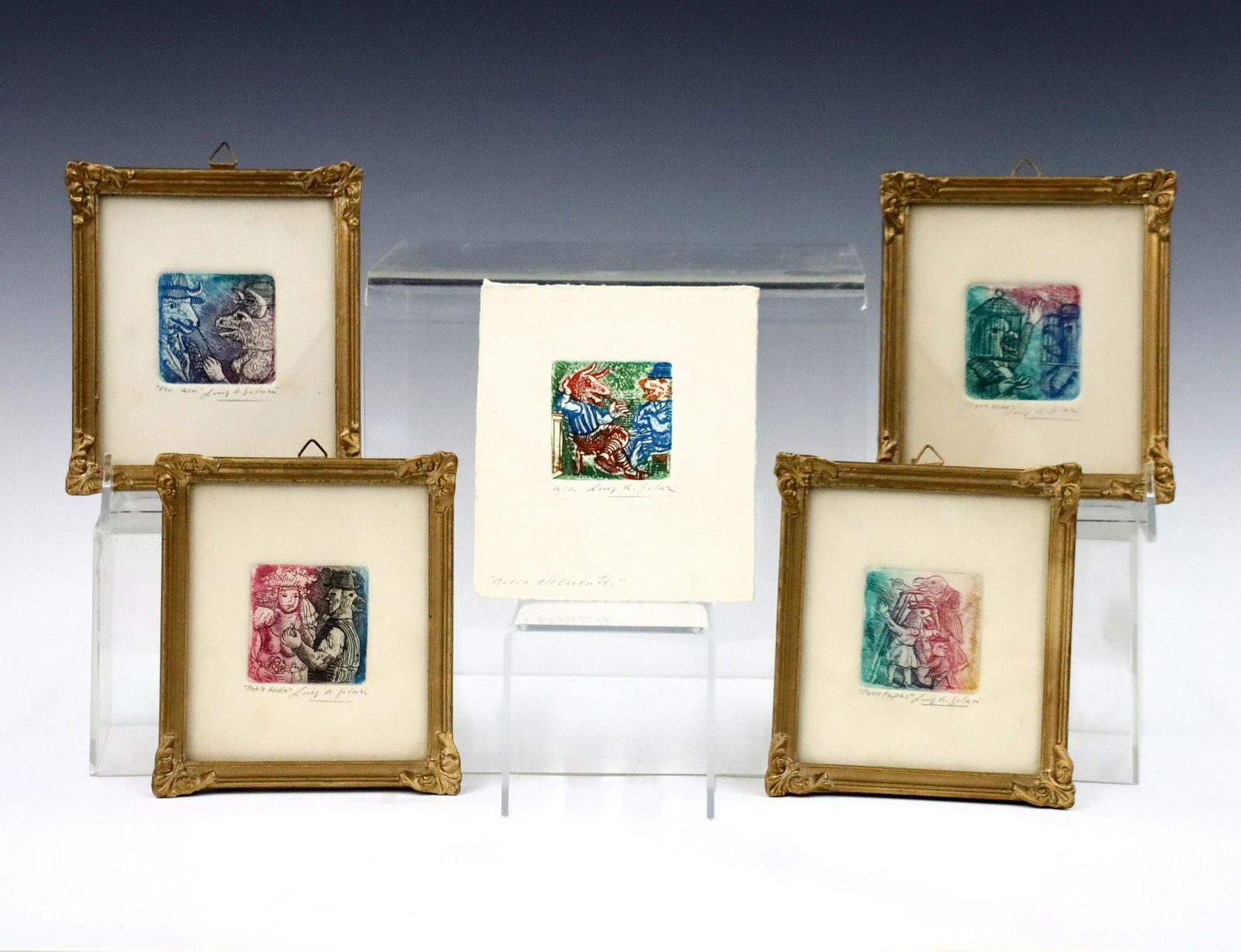 5 L.A. Solari Miniature Engravings (1 of 1)