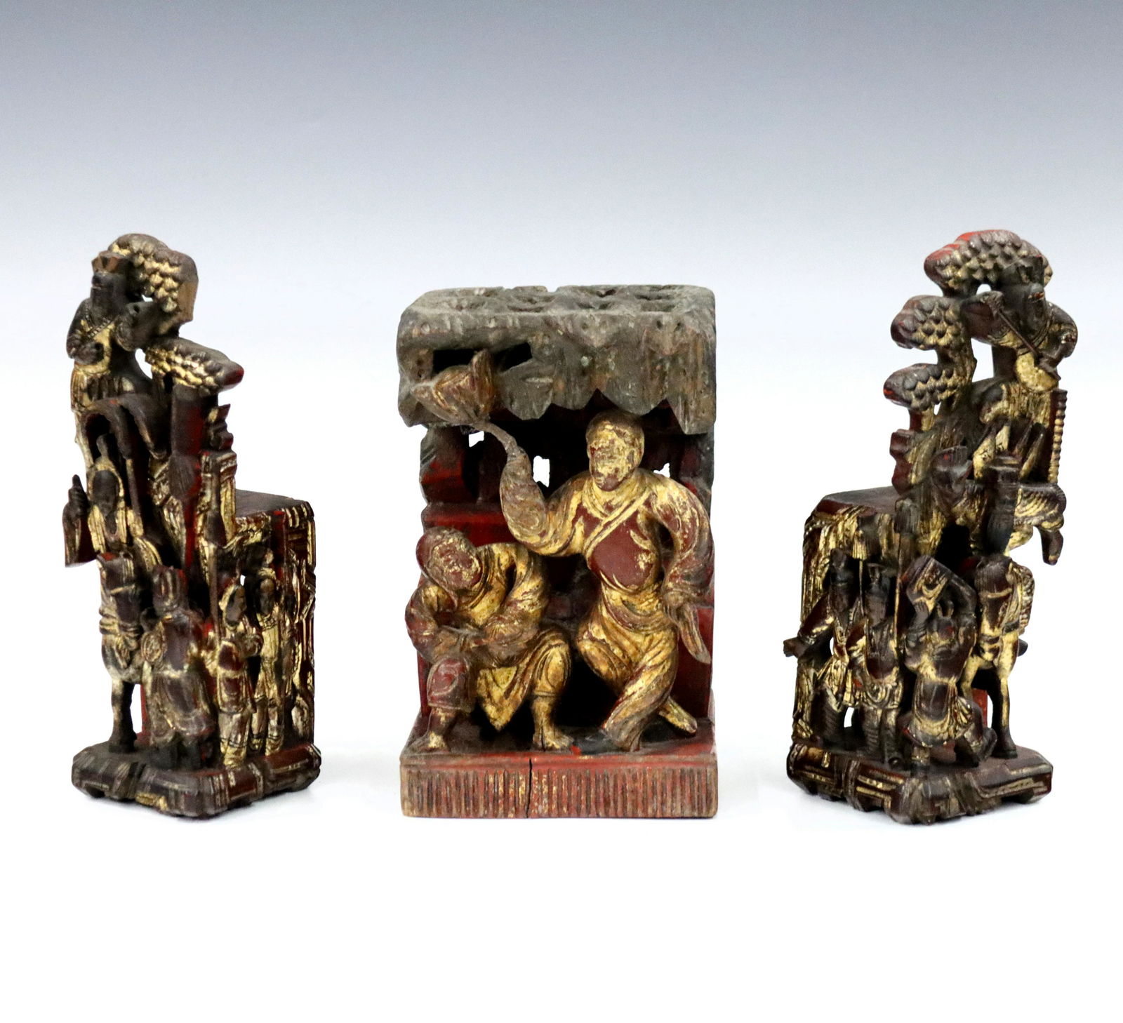 3 Chinese Carved Elements (1 of 2)