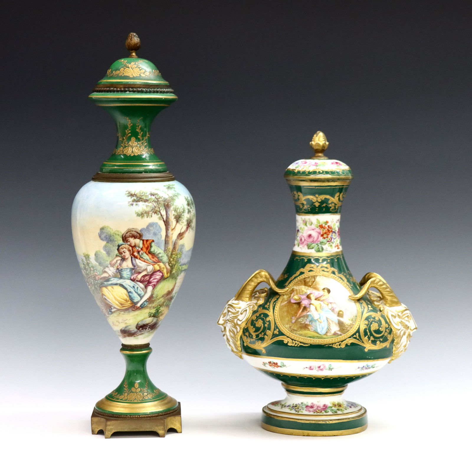 2 French Sevres Style Vases (1 of 4)