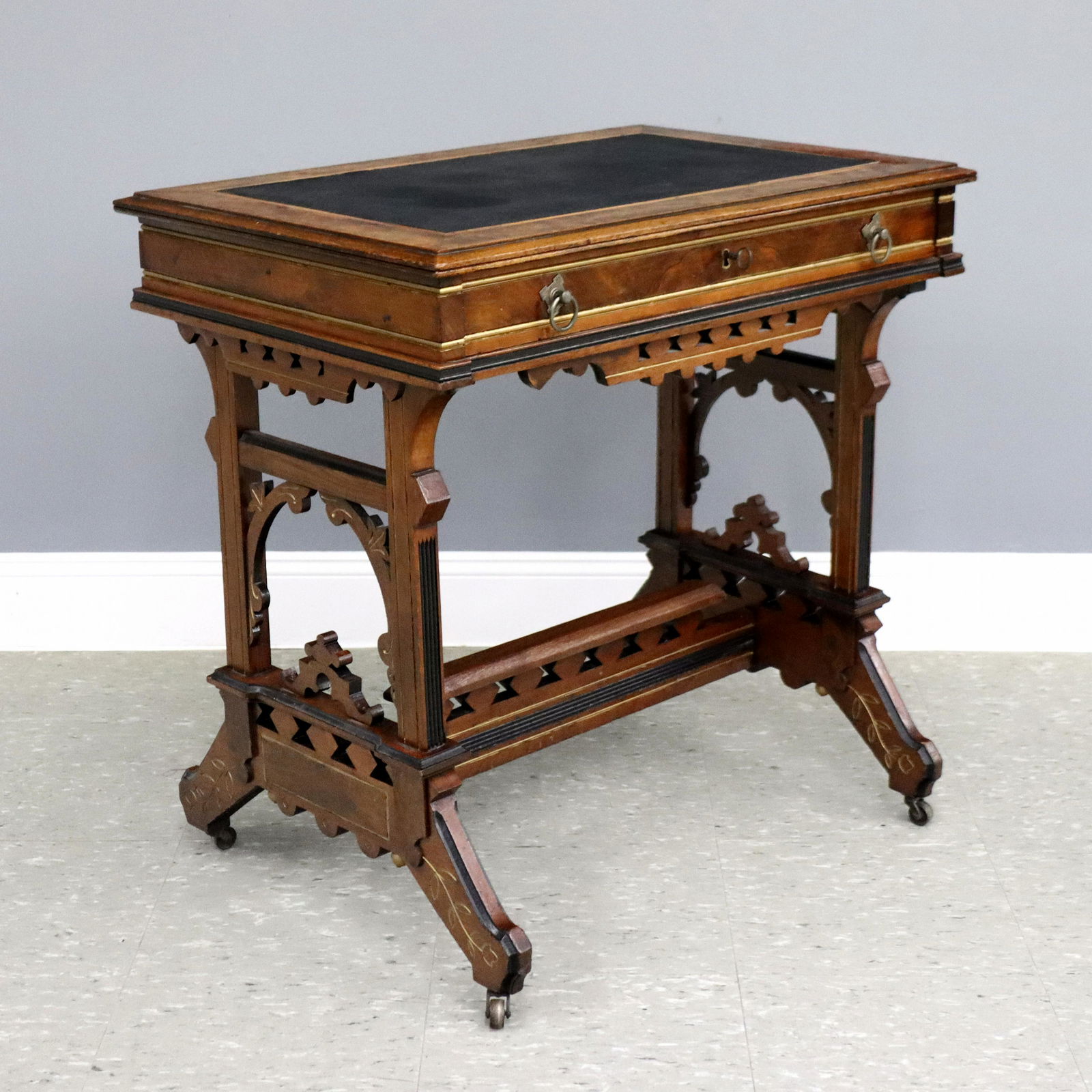 Victorian Eastlake Writing Table (1 of 3)