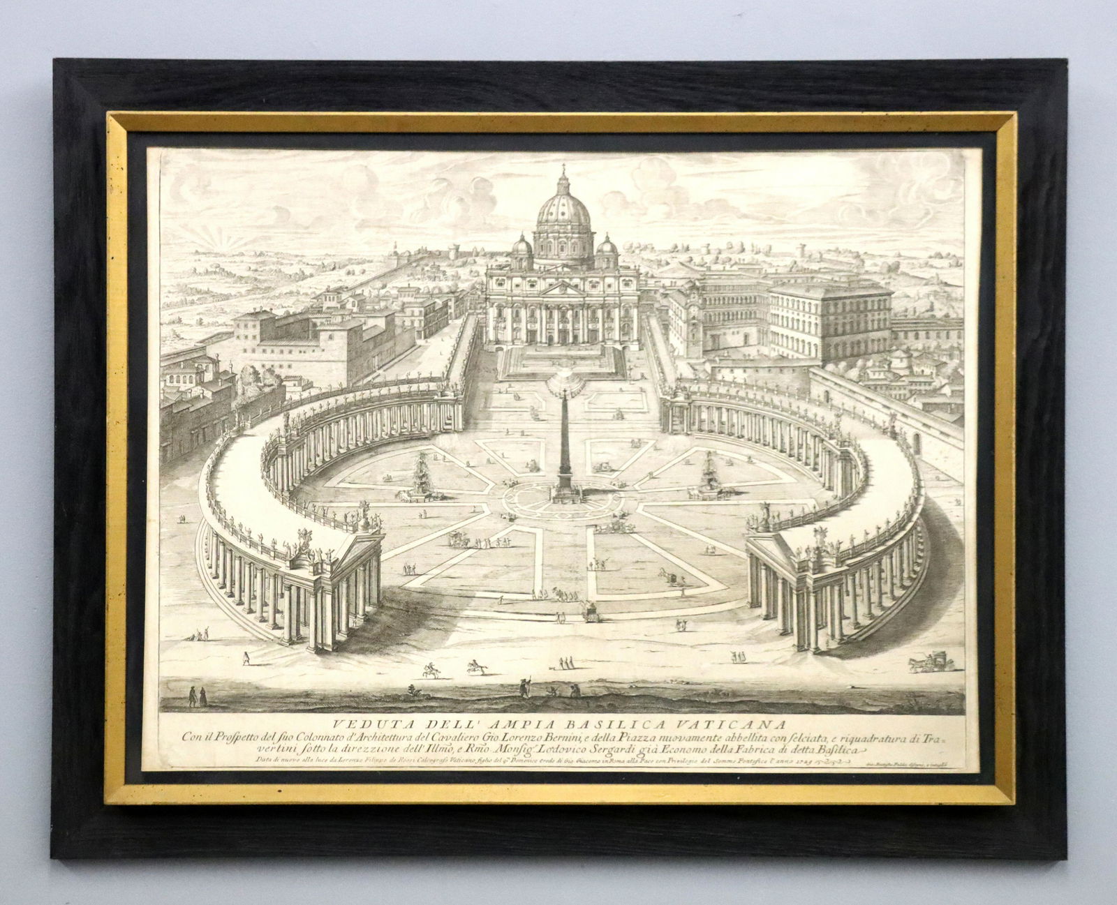 G.B. Falda Etching of the Vatican (1 of 4)