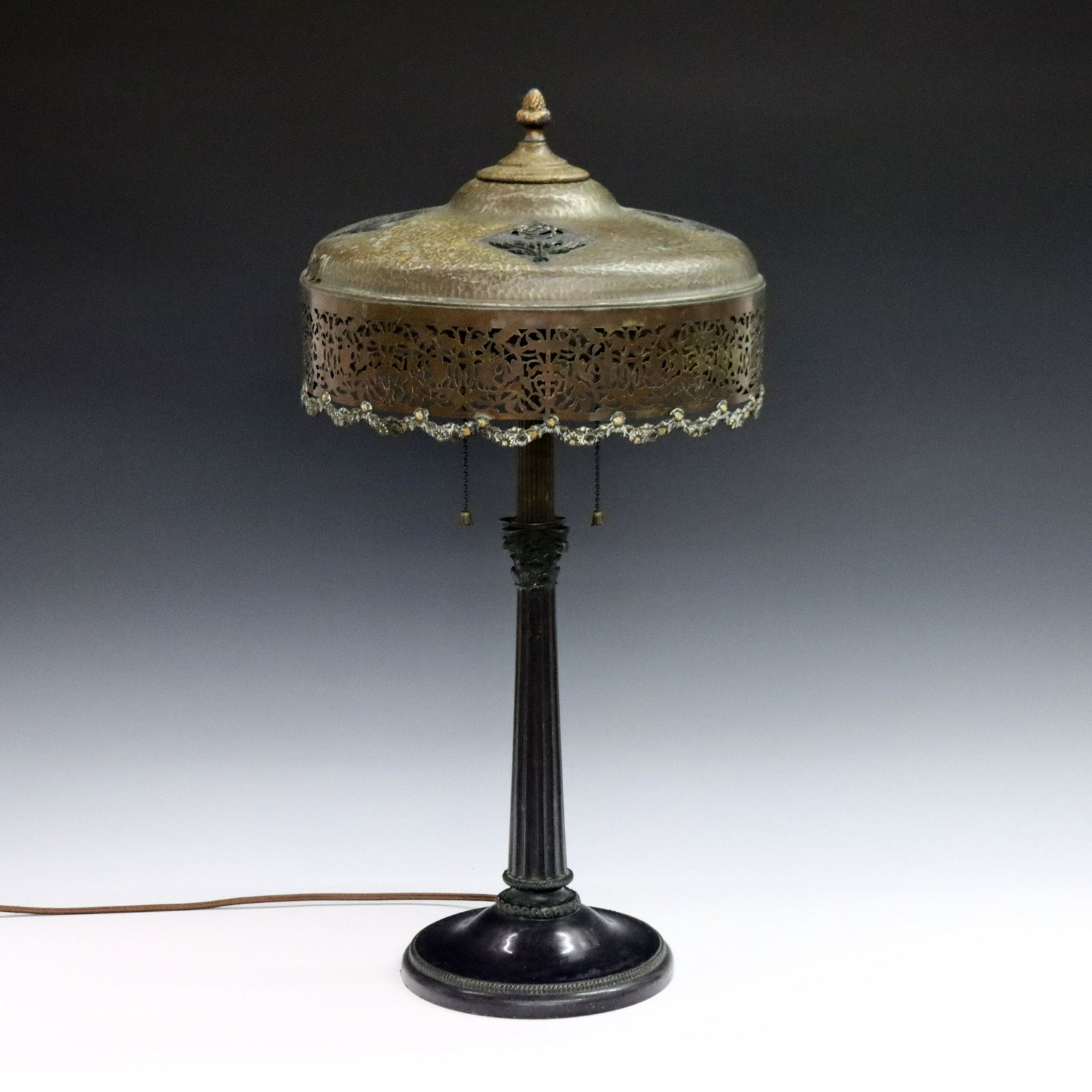 Hammered Brass Table Lamp (1 of 3)