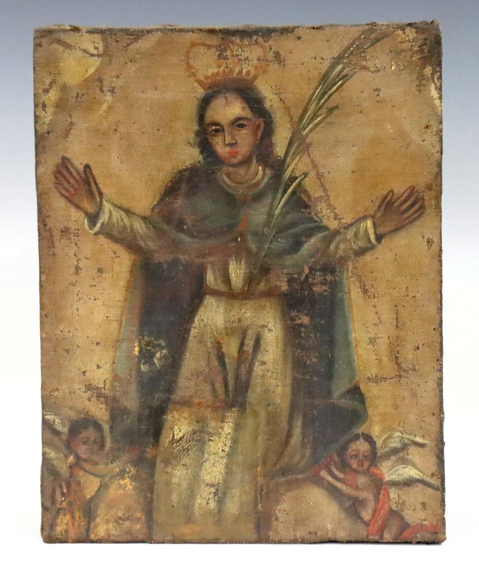 Spanish Colonial Portrait of Saint (1 of 2)