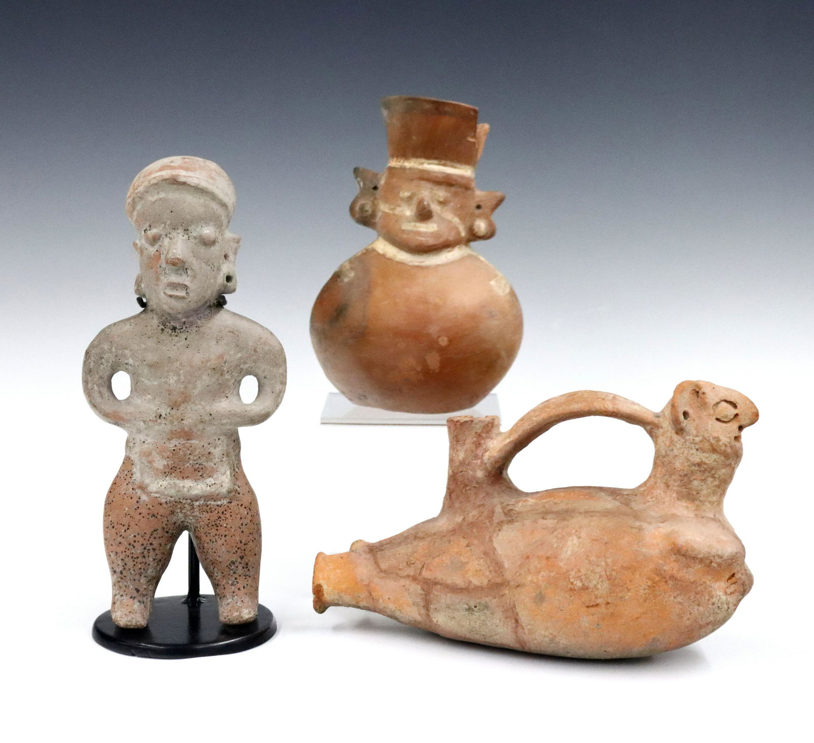 3 pc Peruvian & Mexican Pottery (1 of 2)