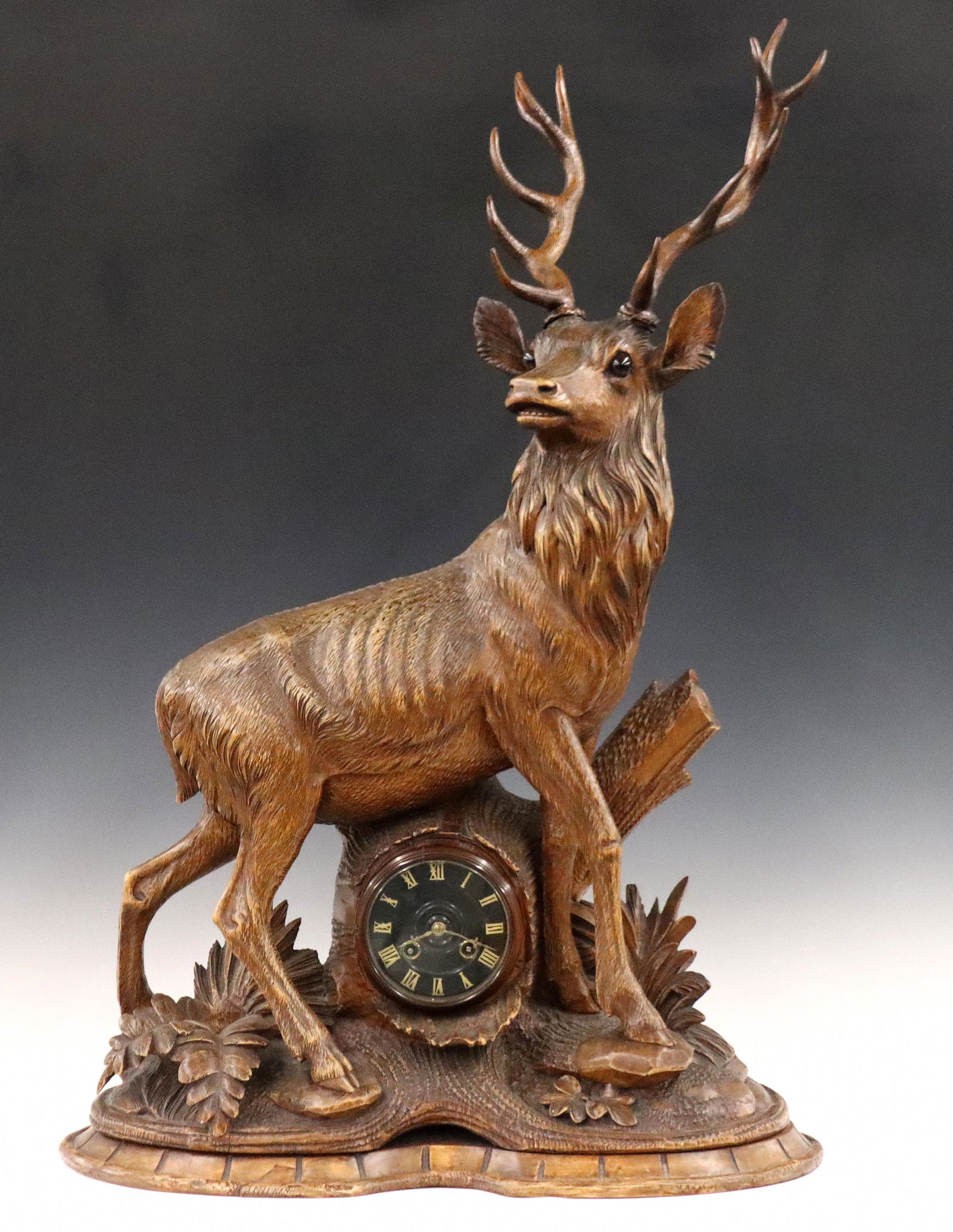 Black Forest Stag Clock (1 of 4)