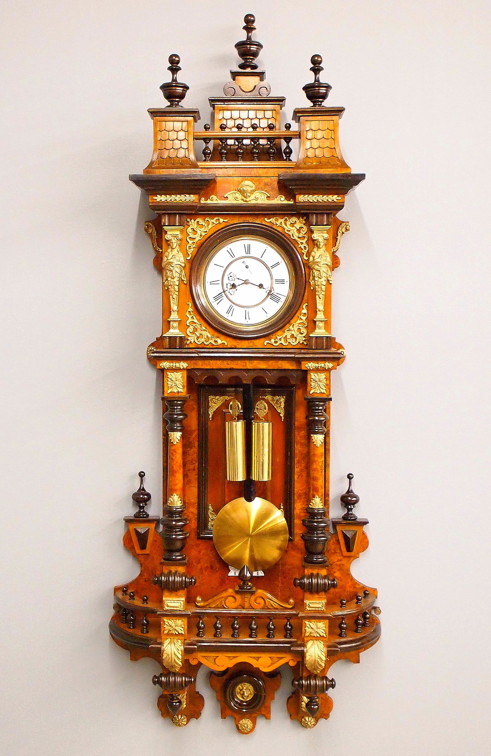 2 Weight Gustav Becker Wall Clock (1 of 7)