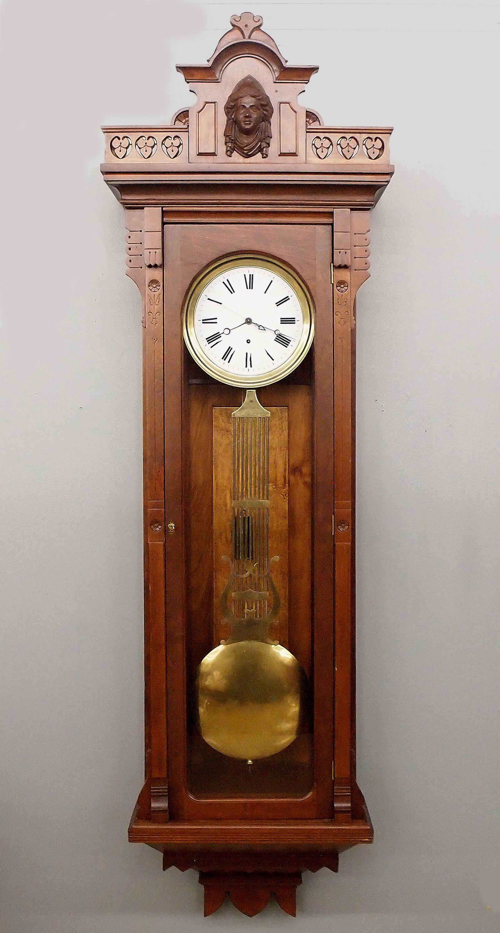 Pin Wheel Jeweler's Regulator Wall Clock (1 of 4)