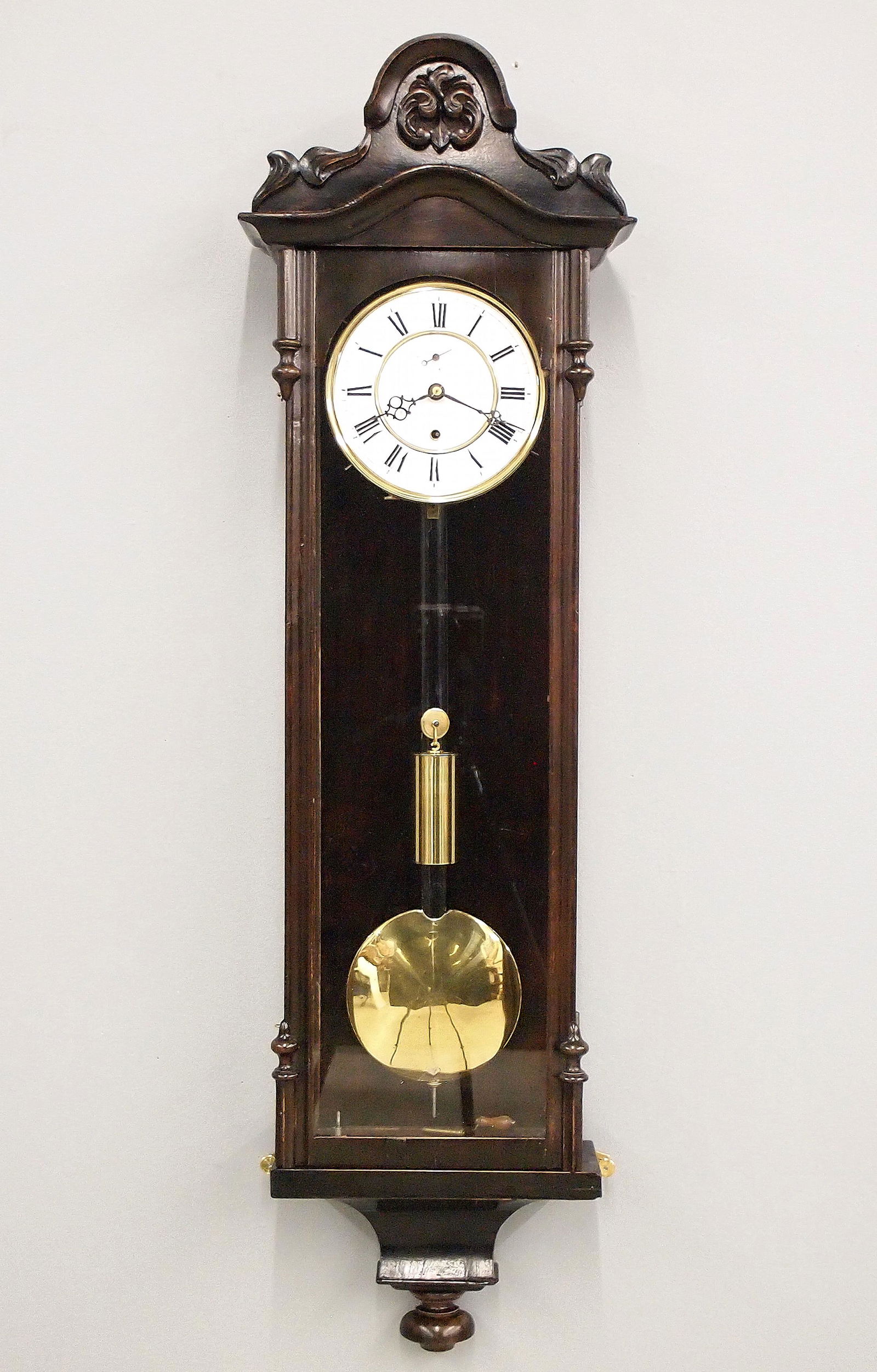 1 Weight Vienna Regulator Wall Clock (1 of 4)