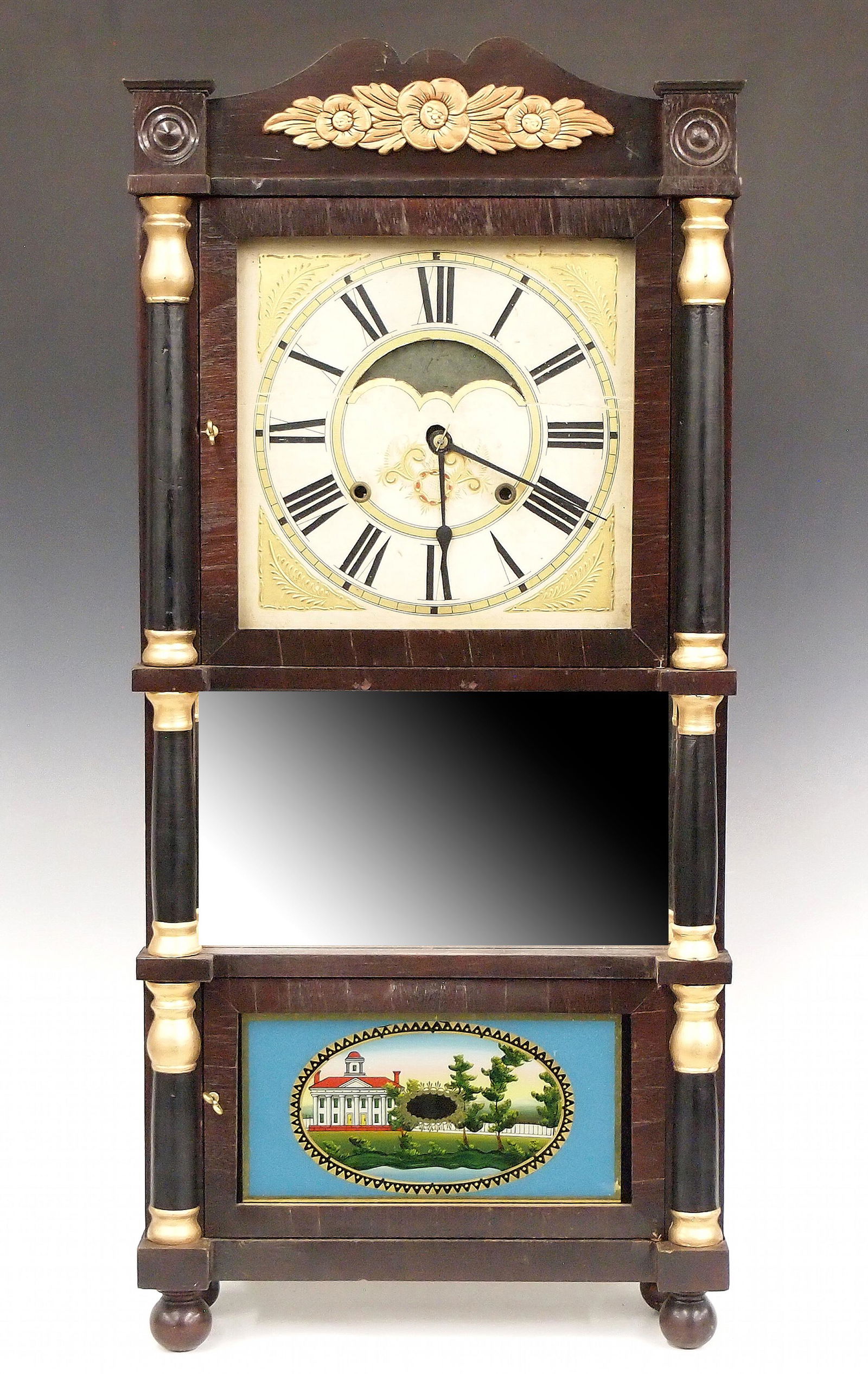 Birge & Gilbert Triple Decker Shelf Clock (1 of 4)