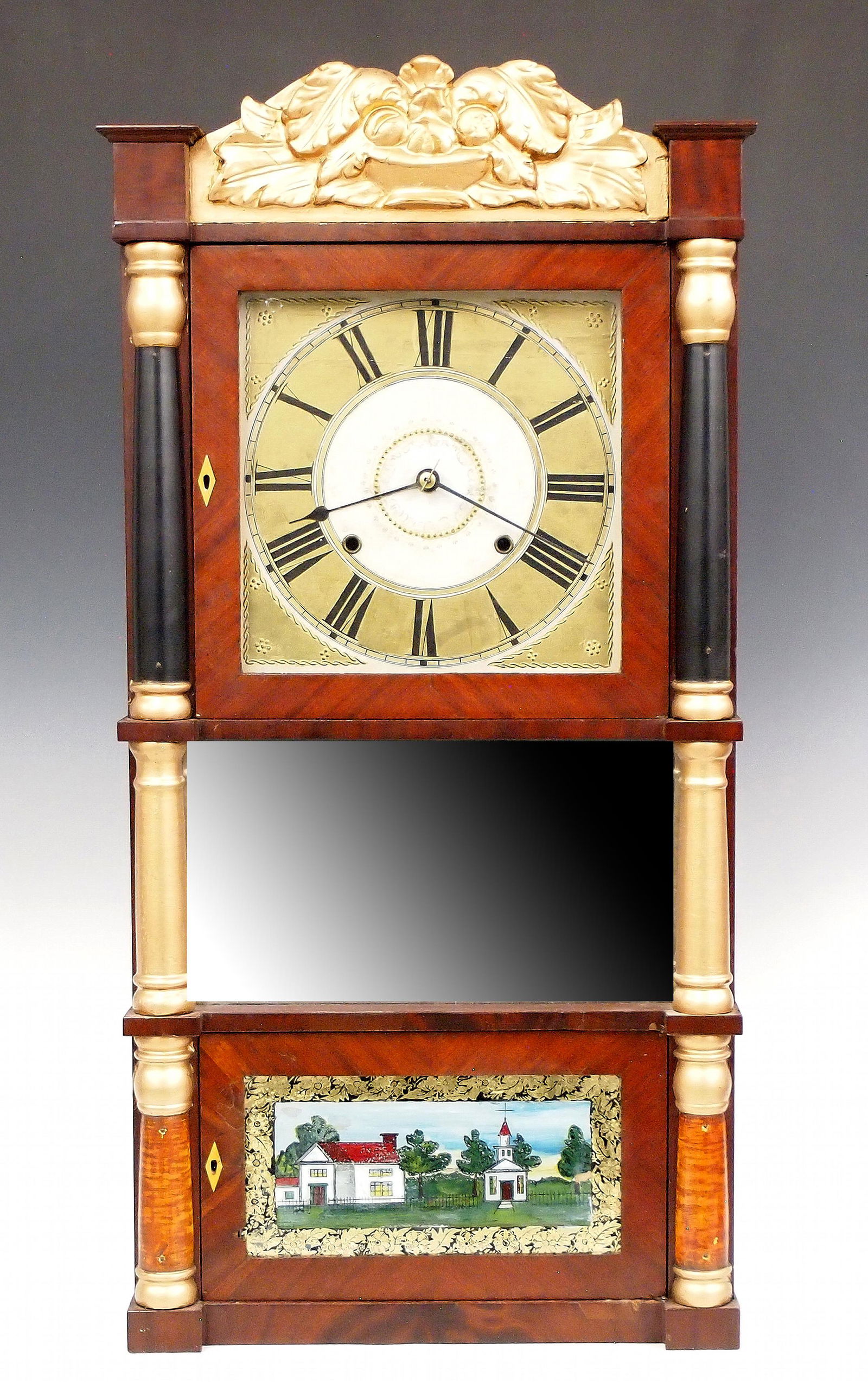 Birge & Ives Triple Decker Shelf Clock (1 of 4)
