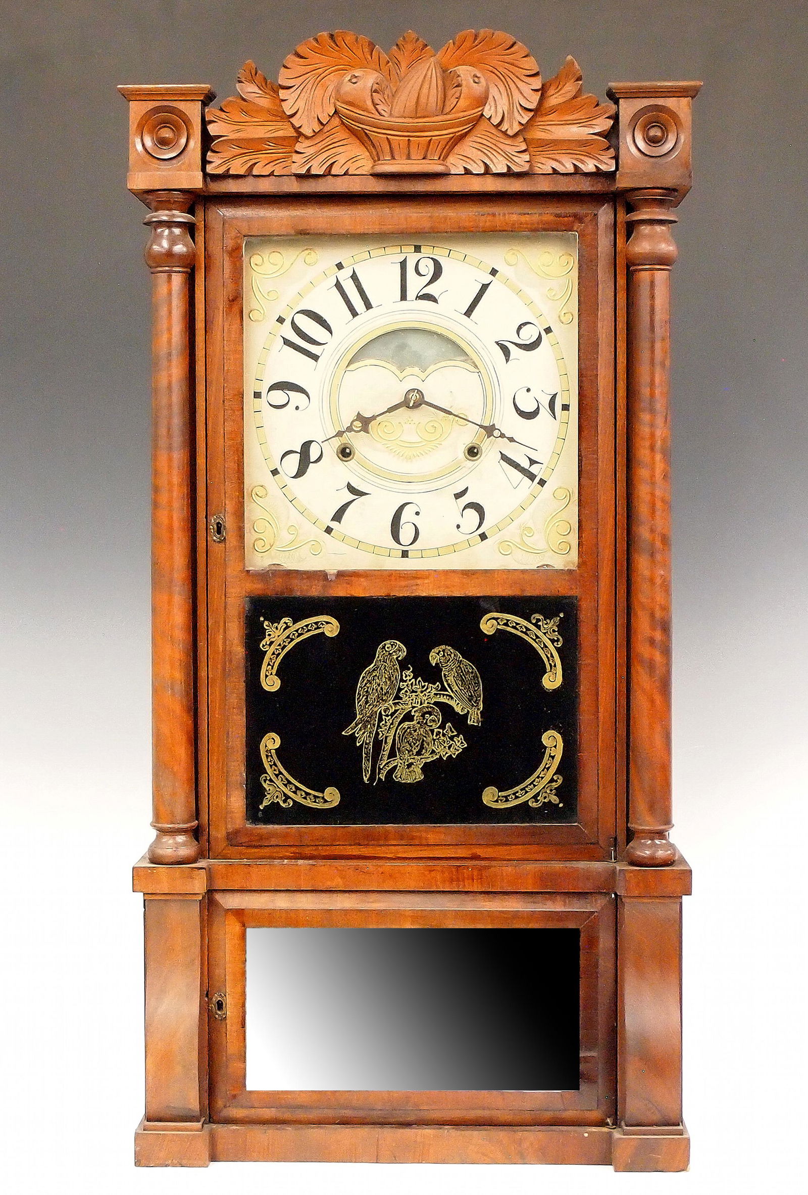 Birge, Mallory & Co. Double Decker Shelf Clock (1 of 4)