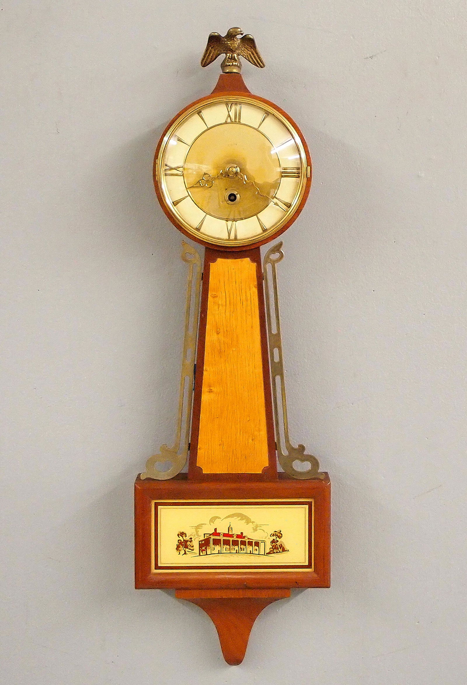 French Mini Banjo Clock (1 of 1)