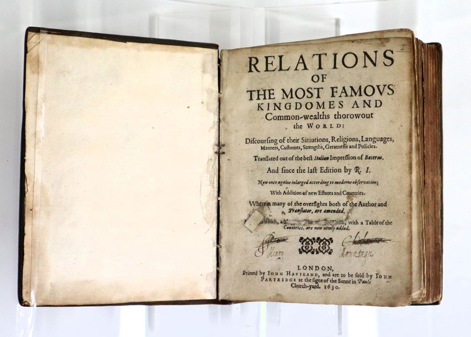 Botero Relations of the Most Famous Kingdoms (1 of 2)