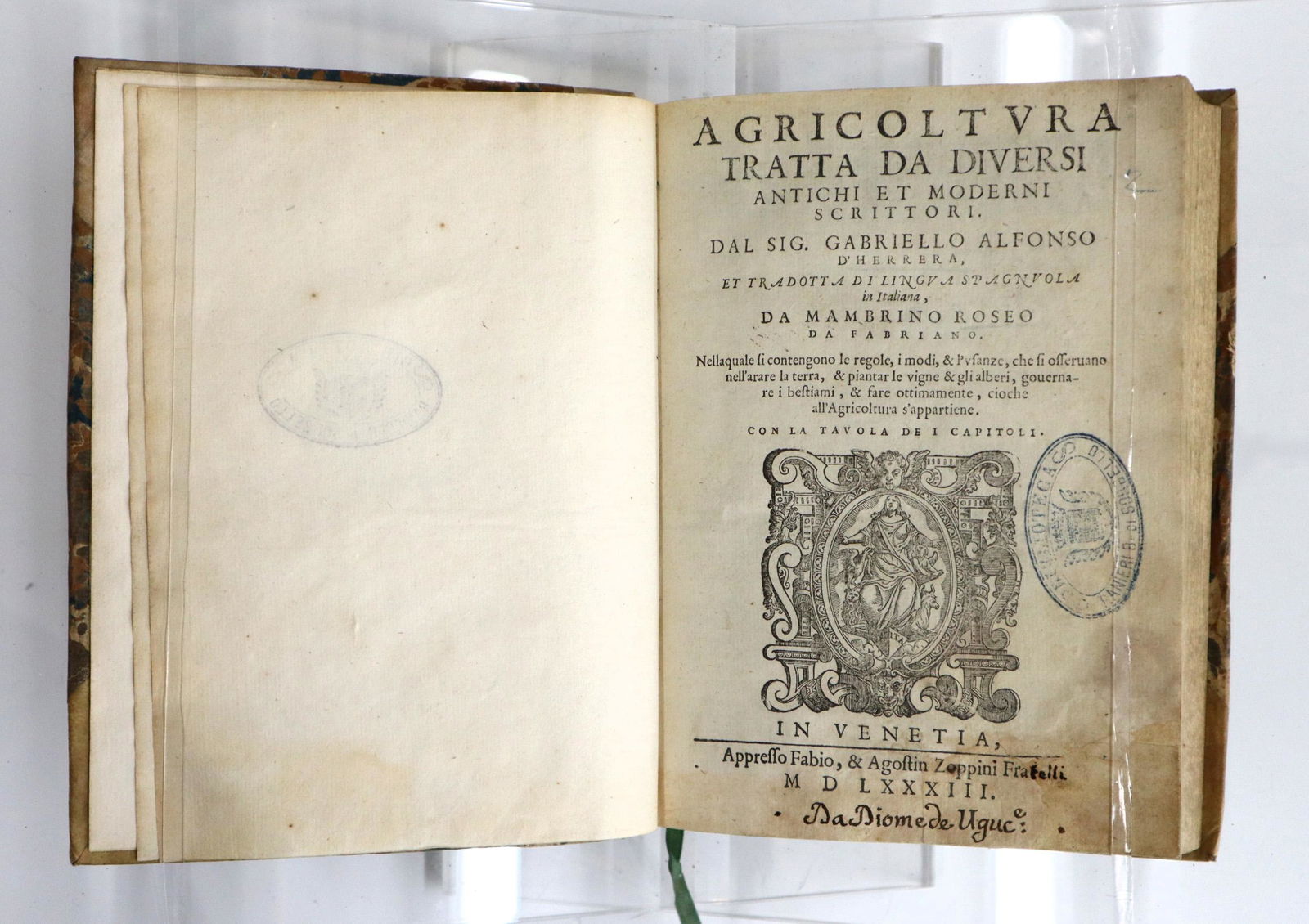 D'Herrera Agricultura Tratta da Diversi Antichi et Moderni Scrittori (1 of 2)