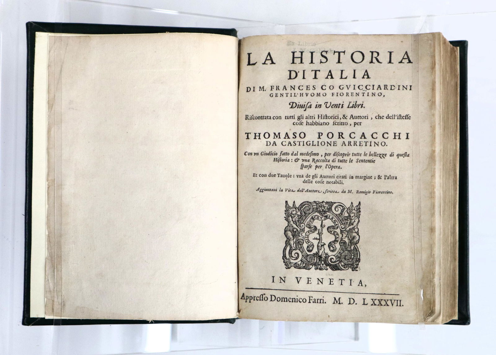 Guicciardini La Historia d'Italia (1 of 2)